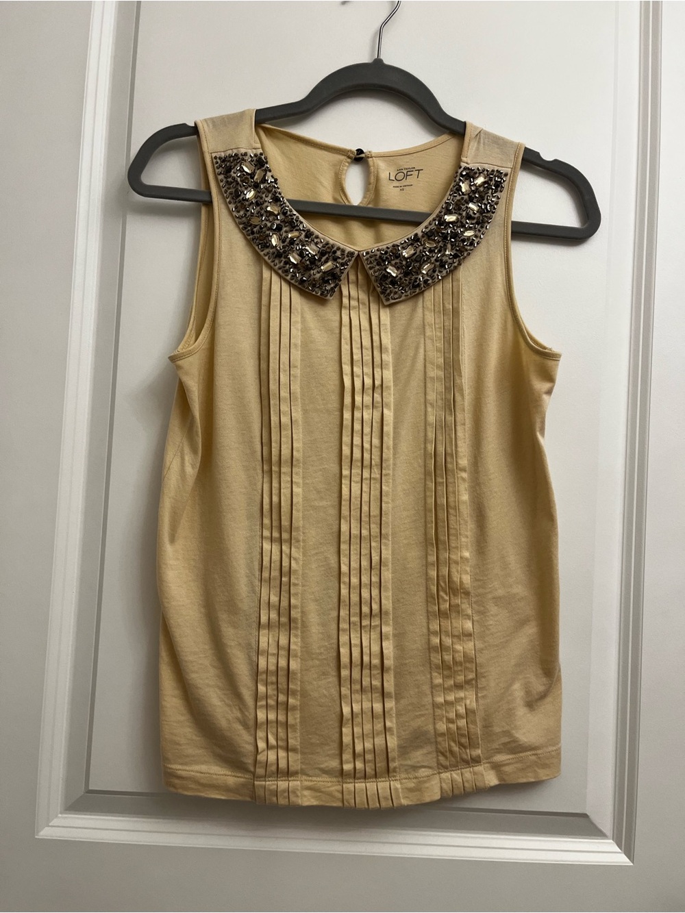 LOFT Beaded Sleeveless Top